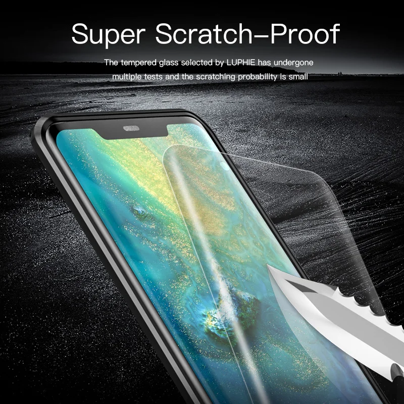 Luphie 360 Полный Магнитный чехол для huawei mate 20 Pro P30 Pro передний задний стеклянный чехол s для huawei mate 20 P30 Магнитный чехол
