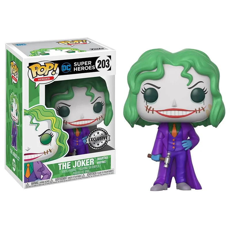 Funko-Pop-Arkham-Asylum-THE-JOKER-203-Vinyl-Action-Figure-Dolls-Toy