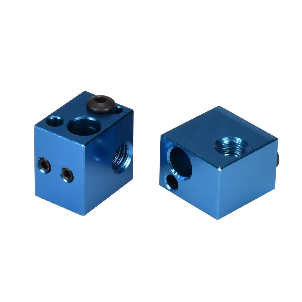 V5 нагревательный блок алюминиевый для V5 Hotend силиконовый носок крышка дистанционного экструдера 3d принтер E3D V6 j-головка Боуден радиатор PT100