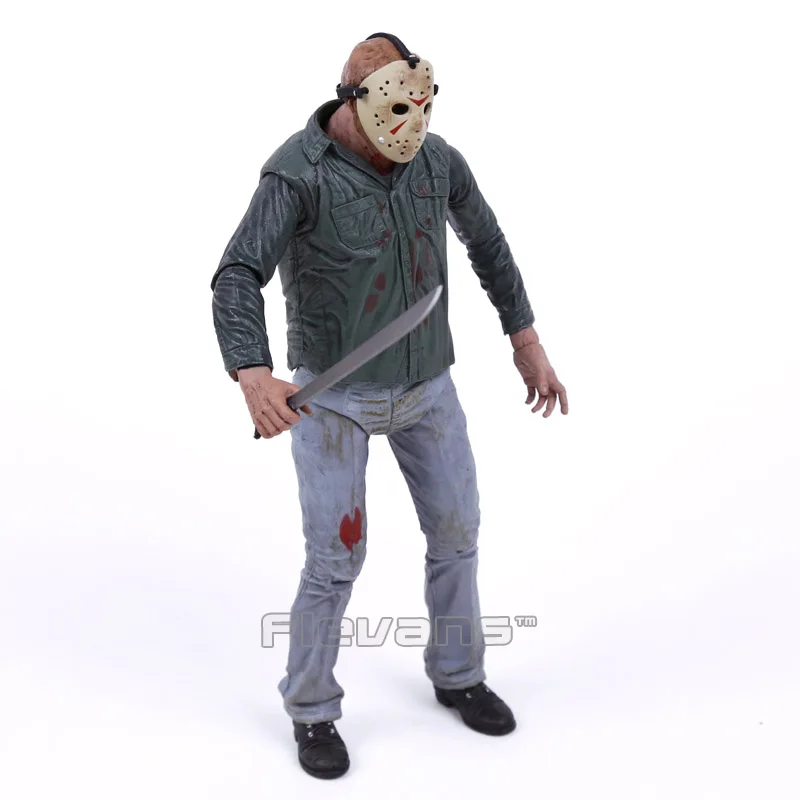 NECA Friday the 13th Part 3 3D Jason Voorhees ПВХ фигурка Коллекционная модель игрушки
