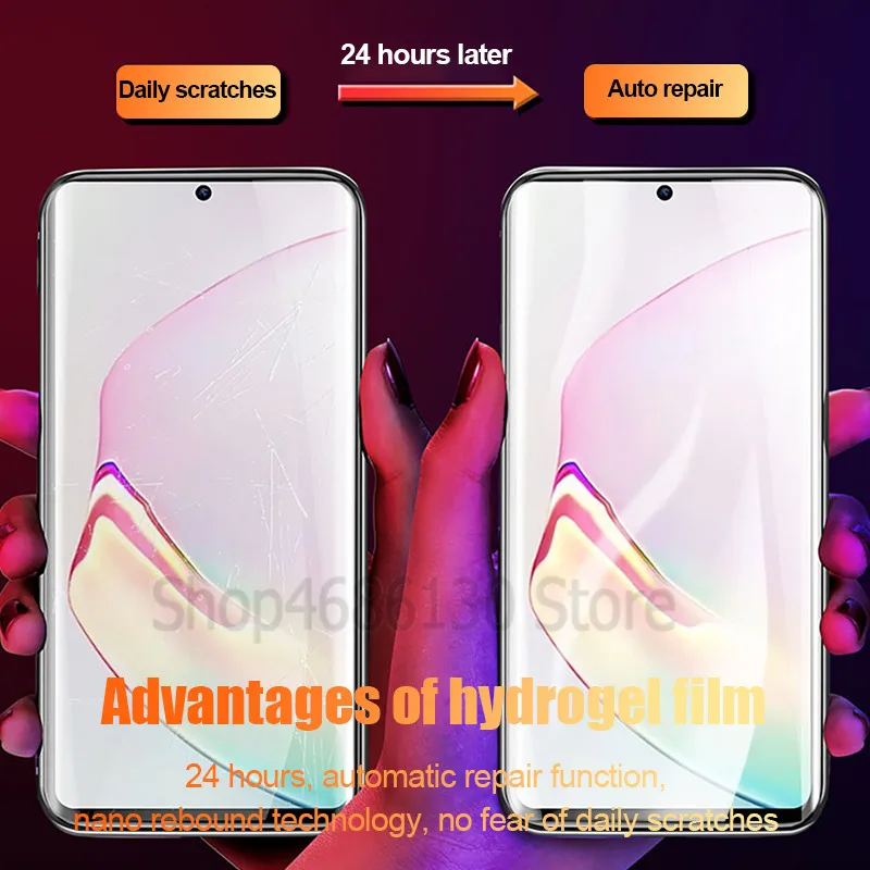 Гидрогелевая пленка для samsung Galaxy S8 S9 S10E S10 Plus Note 8 9 10 Plus Защита экрана для samsung A50 A40 A70 пленка не стекло
