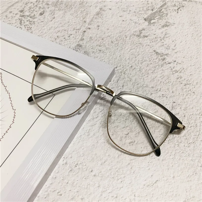 

Ahora BusinessFnished Myopia Glasses Alloy Clear Lens Nearsighted Eyeglasses Shortsighted Eyewear 0-1.0-1.5-2.0to-4.0 Women&Men