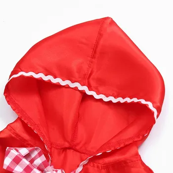 Little Red Riding Hood Costume Cape Dress up Halloween Capelet Cosplay Princess Cloak for women