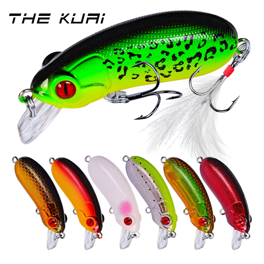 

THEKUAI New Fishing Lure 10g /62mm Hard Artificial Bait Wobblers With 8# Hook Minnow Crankbait Fishing Pesca Fish Lures Tackle