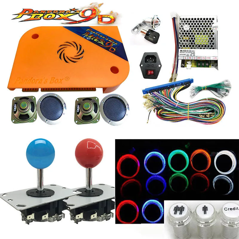 Copy sanwa joystick 2222 в 1 Набор для творчества Pandora's Pandora игровая настольная коробка бартоп игра аркадная версия набор для ретро аркадной игры шкаф машина 3P 4P - Цвет: Copy sanwa joystick