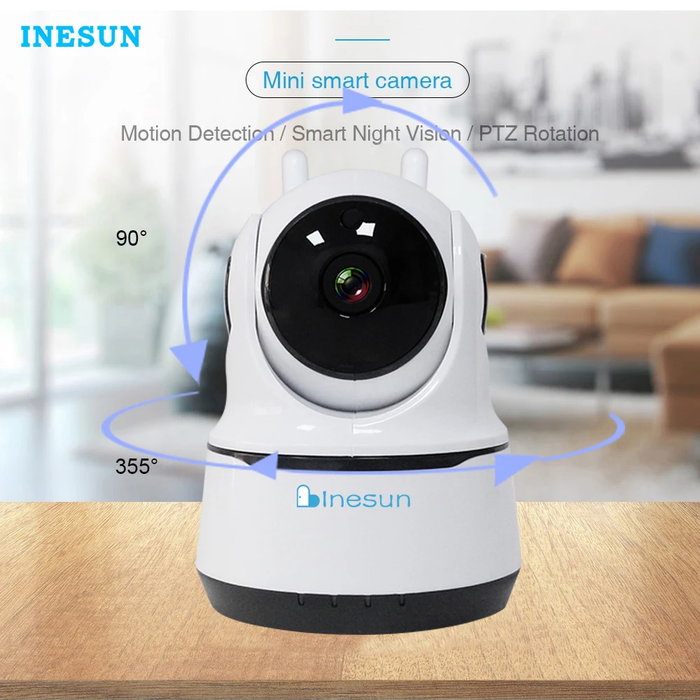 

Inesun [2020 Newest] Indoor Wireless Security Camera 1080P WiFi IP Home Surveillance System with Human Tracking Two-Way Audio