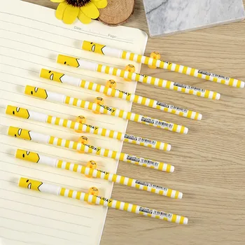 

Creative Stationery Cute Stereo Lazy Egg King Neutral Pen Cute Student Pen Carbon Black Signature Pen Gift School Supplies