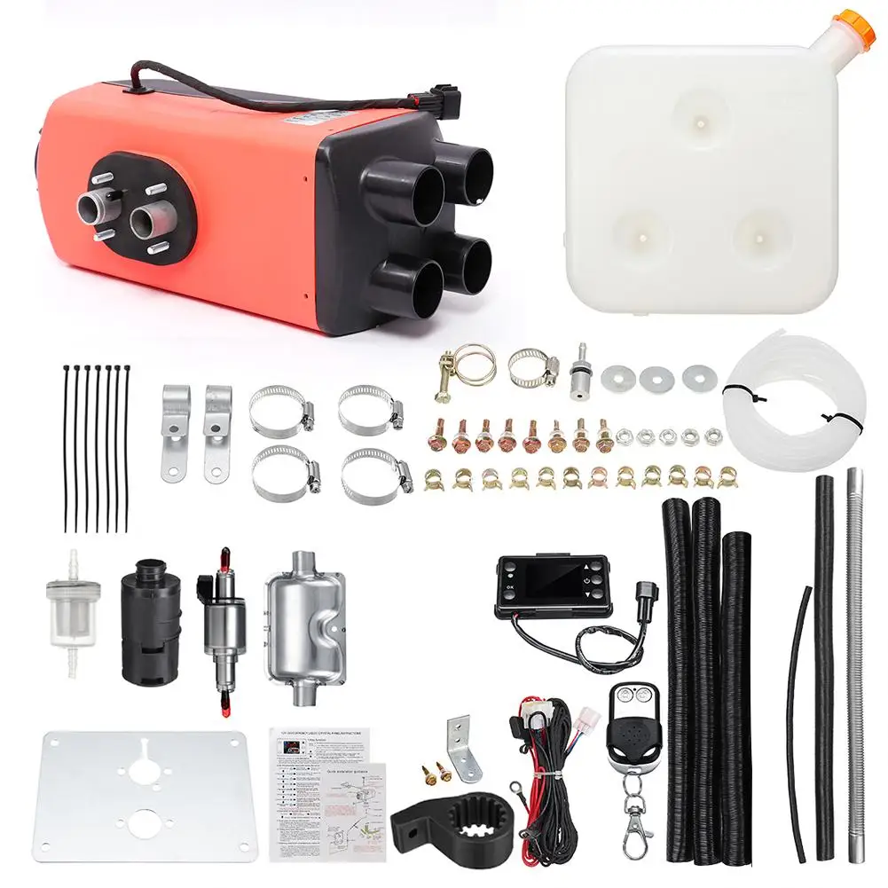 

12V 5KW Four-hole Car Heater LCD Diesel Air Heater Parking Heater Silent Planar Tank Car Trucks Boat Motorhome Parking Warmer