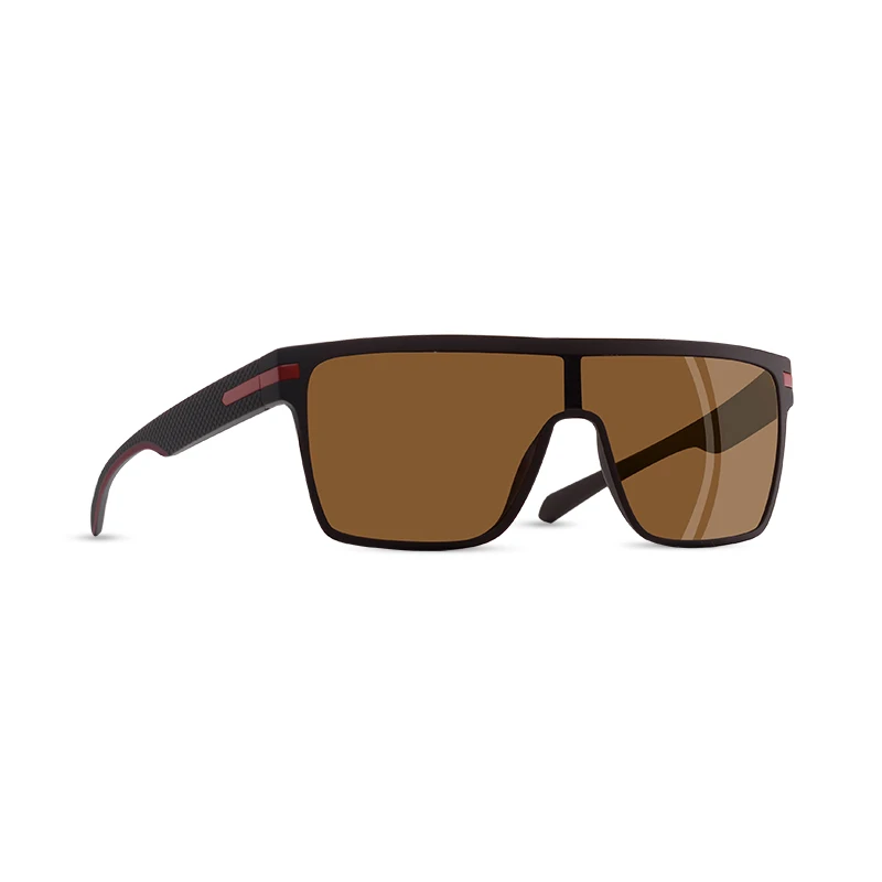 C4Brown AOFLY, брендовые поляризационные солнцезащитные очки, мужские, модные, гибкая оправа, для вождения, квадратные, солнцезащитные очки, мужские, женские, TR90, очки zonnebril heren - Цвет линз: C4Brown