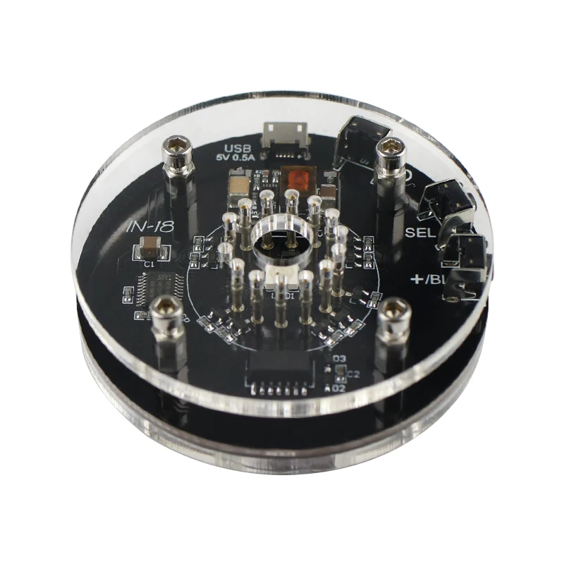 Tubos de Relógio Ghxamp Áudio Faça Você Mesmo Em-18 Tubo Único Relógio Que Brilha Nixie Não Inclui Micro Usb 5v 1a - Image 4