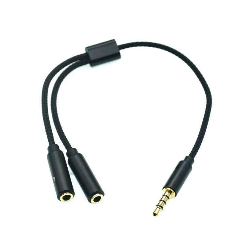 Adattatore Maschio A 2 Femmina Di Alta Qualà Da 3.5mm Un-diviso-due Cavi Audio Splter Stereo A Y Neri Con Interruttore Di Controllo Del Volume - Foto 8