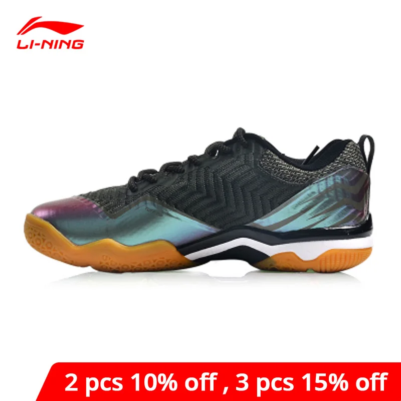 Мужская Спортивная обувь для бадминтона Li Ning профессиональная вязаная SONIC BOOM LN