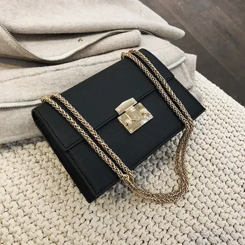 

Luxury women's bag 2019 new trend Korean version of the wild simple fashion chain personality shoulder Messenger bag
