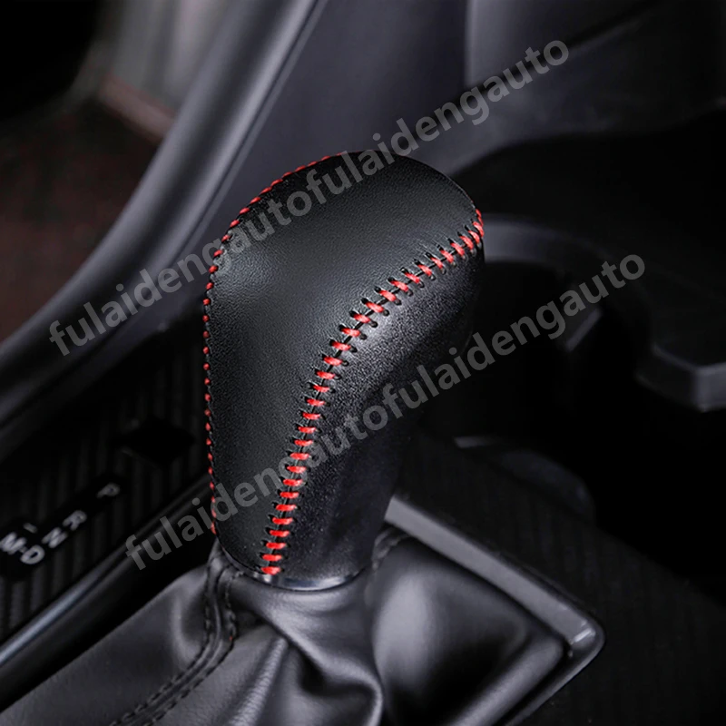 1 шт. для Mazda 3 Axela Новинка DIY Красная Нить автоматический кожаный чехол для рычага переключения передач отделка автомобильные аксессуары