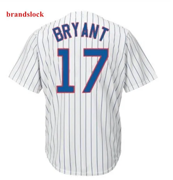 Американский мужской Kris Bryant Custom Chicago Jersey Usa бейсбольная крутая футболка - Цвет: Синий