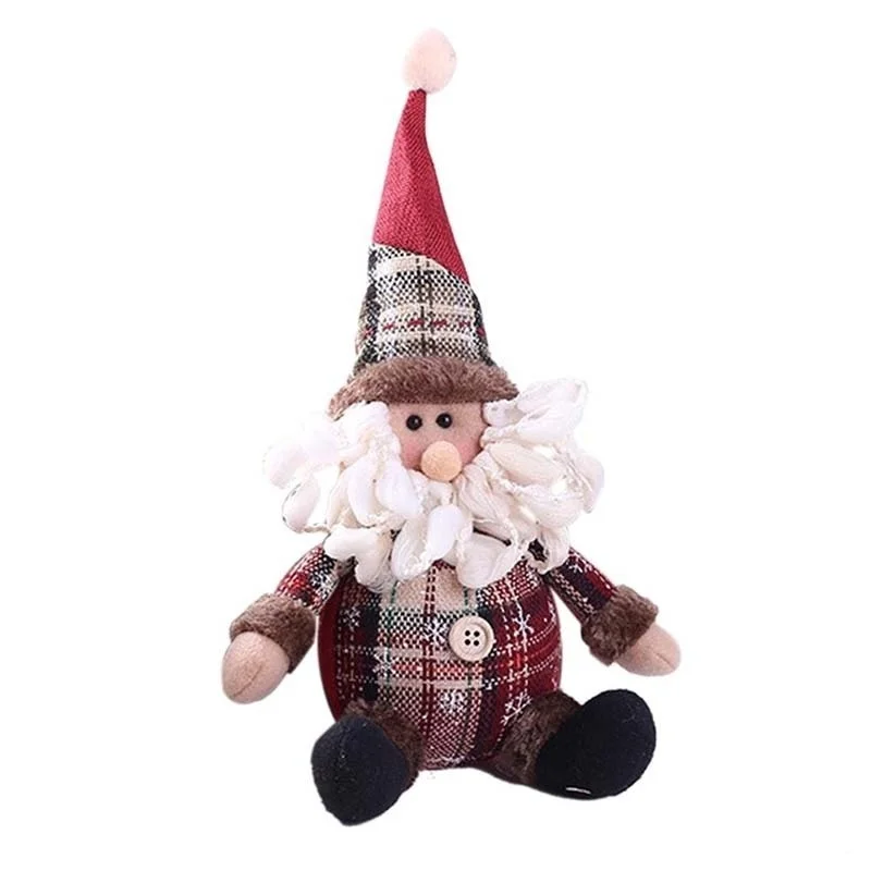 Santa claus САНТА снеговик олень Рождественская Кукла Рождественская елка подвесное украшение Рождественское украшение Подвески игрушка подарок Рождественский Декор для дома - Цвет: Santa claus