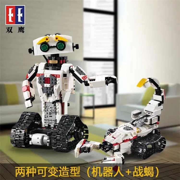 

Double e C51027cada Remote Control Assembled Building Blocks Kaka Space Robot Transformation Juggernaut Children'S Educational T