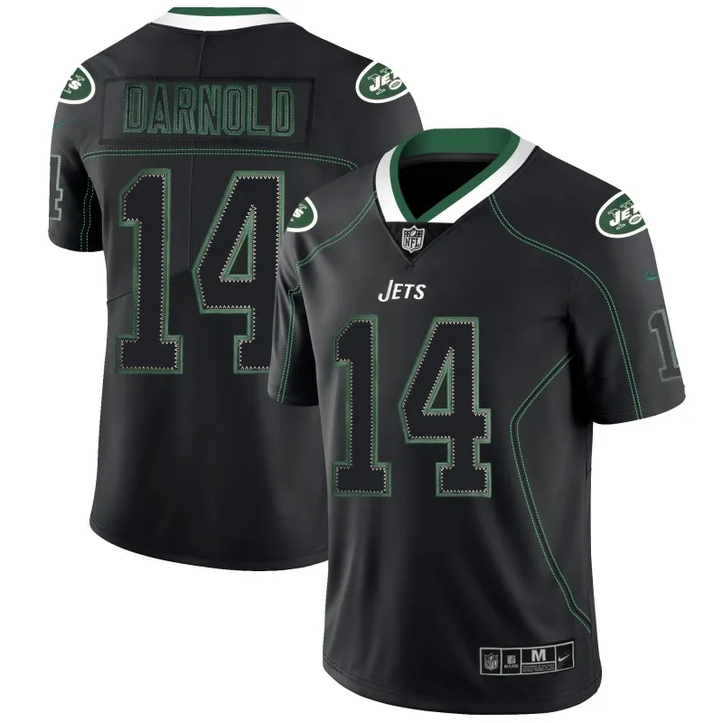 Сшитый Мужской Нью-Йорк Сэм дарнолд Джамал Адамс Vapor Untouchable Limited Jersey - Цвет: AS PICTURE