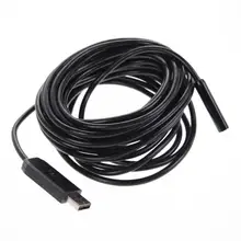 9 мм объектив 7 м USB эндоскоп Предотвращение затухания сигнала подключи и играй Водонепроницаемый 6 светодиодный Бороскоп Труба инспекция видео