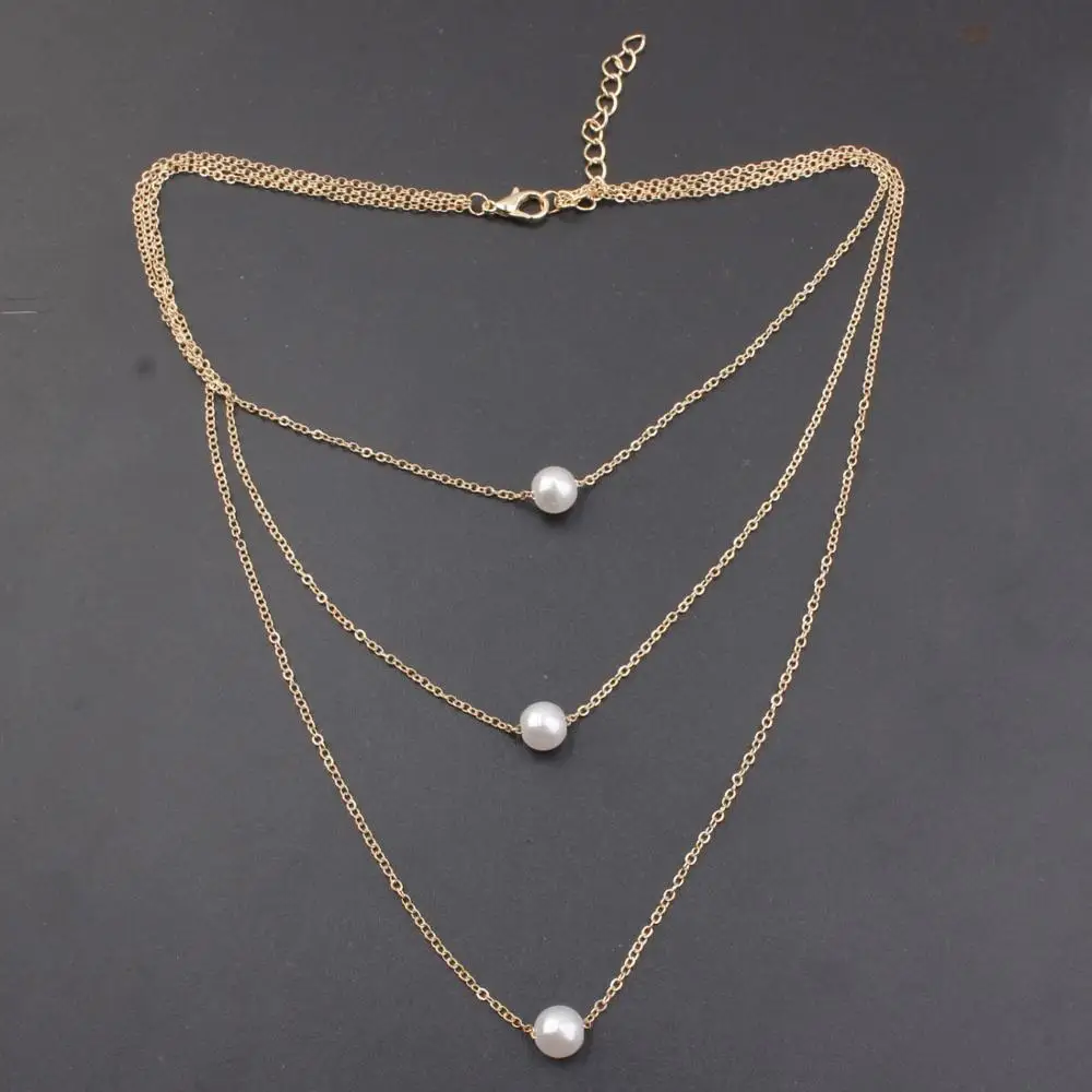 Японский Корейский ожерелье Ретро Простой Бисероплетение трехслойное одно