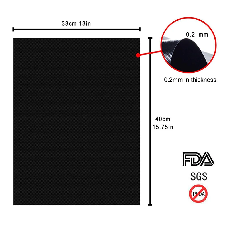 Многоразовый коврик для барбекю и гриля 3 шт. портативный антипригарный гриль