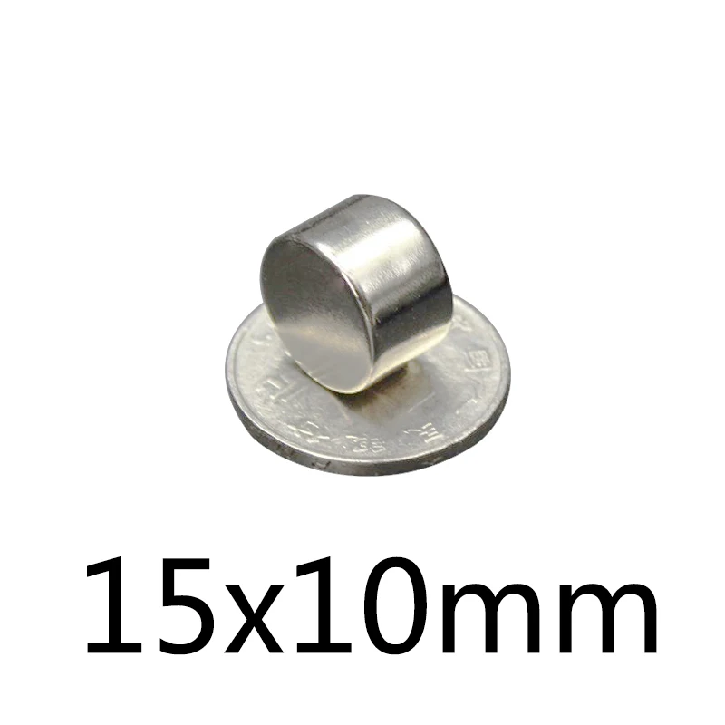 

50/100/150 pcs 15x10 Round NdFeB Neodymium Disc Magnets Dia 15mmx10mm N35 Super Powerful Strong Rare Earth NdFeB Magnet 15*1mm