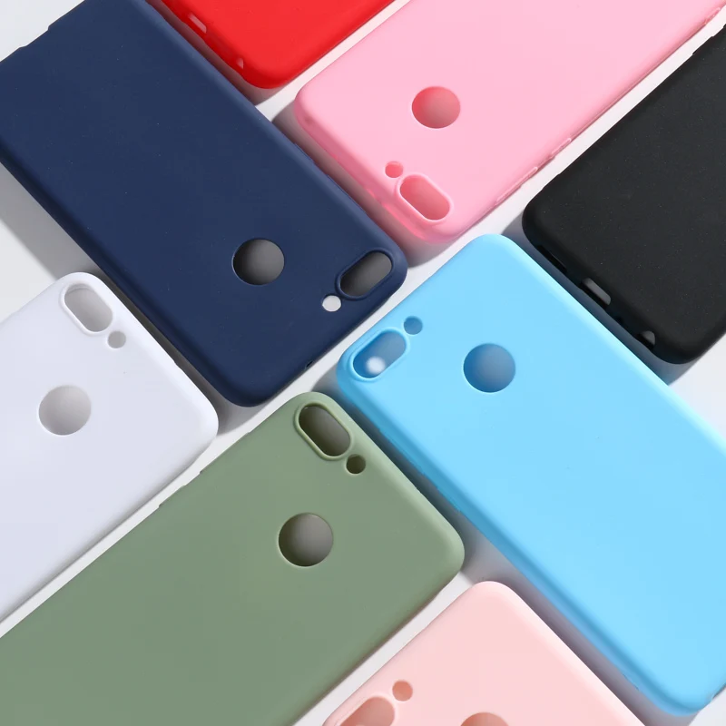 

Huawei P Smart Case TPU Soft Silicone Candy Back Cover Phone Case For Huawei P Smart 5.65''Cover FIG-LX1 P Smart Bumper Case
