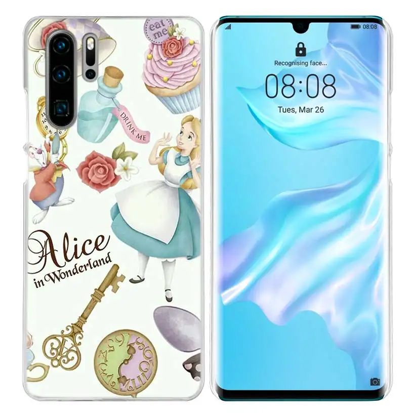 Чехол Alice in Wonderland для huawei mate 30 20 10 P20 P30 Lite Pro P Smart Y9 Prime Honor 8A 8X 10i PC Чехлы для телефона