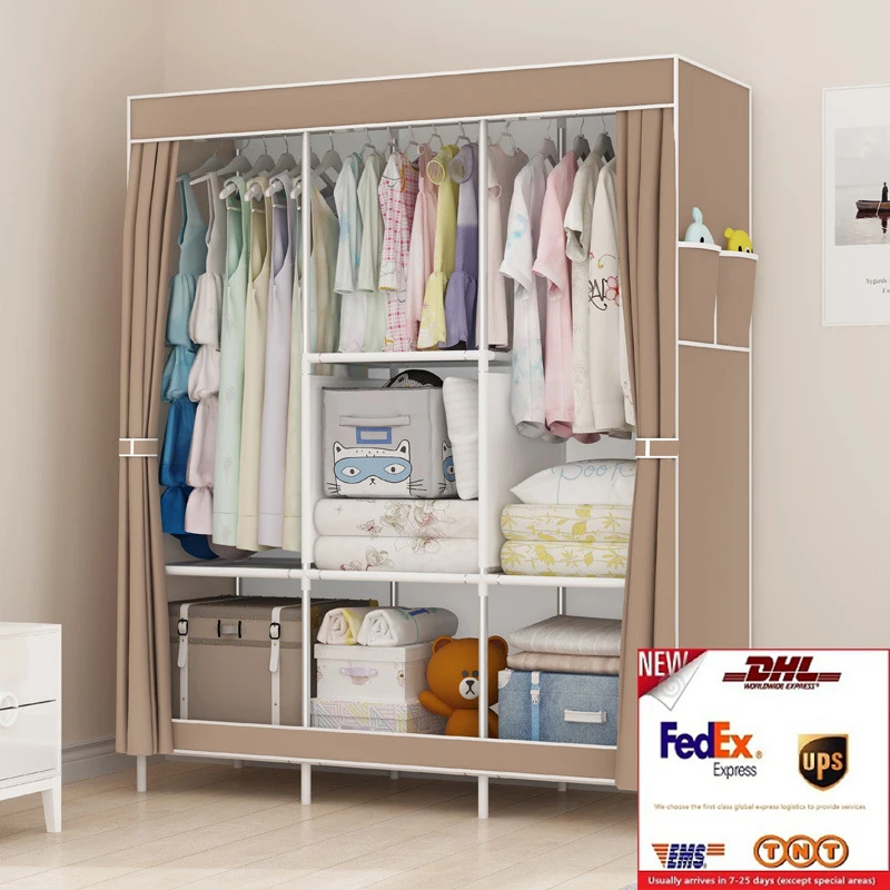 Большой складной портативный шкаф для спальни не тканый мебель шкафчик хранения