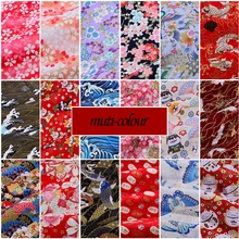 DIY 50x70CM Multicolor Japan Style Zephyr Pattern Patchwork Cotton Fabric Bundle Sewing Quilting Crafts for Kimono Tablecloth