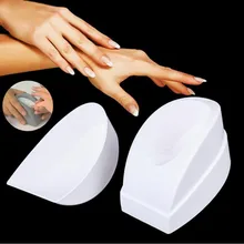 1 шт. Новое поступление Белый Акрил французский DIP ногтей акрил порошки контейнер линия улыбки Типсы плесень руководства Маникюр Дизайн ногтей инструмент