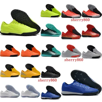 

2019 indoor soccer shoes VaporX VII Pro TF IC cr7 football boots mens soccer cleats superfly chuteiras de futebol