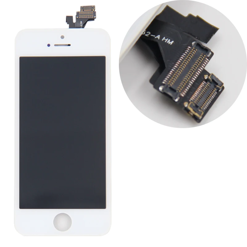 Класс AAAA+++ ЖК-дисплей для iPhone 5 5G 5S 5C SE кодирующий преобразователь сенсорного экрана в сборе. Без битых пикселей+ с подарками