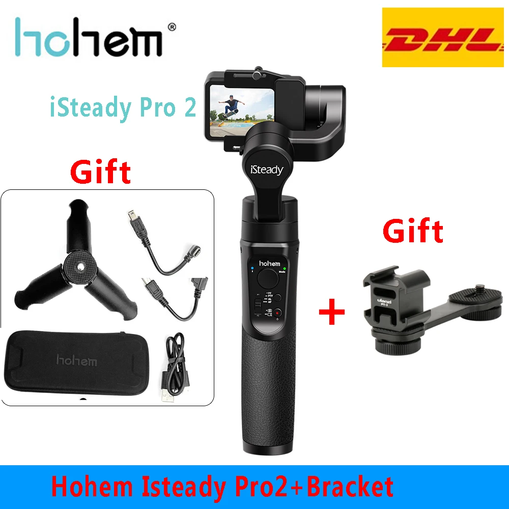 Hohem iSteady Pro 2 ручной карданный стабилизатор для Gopro Hero Splash 3-Axis Estabilizador Celular для SJCAM YI Стабилизатор камеры - Цвет: Pro 2 bracket