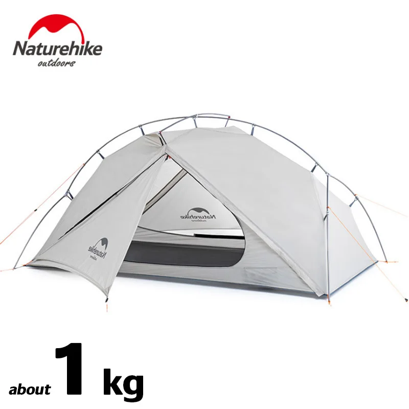 

Naturehike easy to use tent light Single Tent Nylon Waterproof Camp Tent outdoor hiking camping Tent with breathable windows