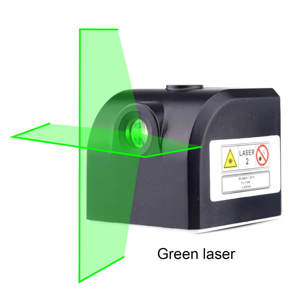Green Laser Мини 2 поперечные линии Лазерные уровни перезаряжаемые вертикальные и горизонтальные лазеры с магнитом адсорбции украшения и украшения инструменты - Цвет: Green Laser