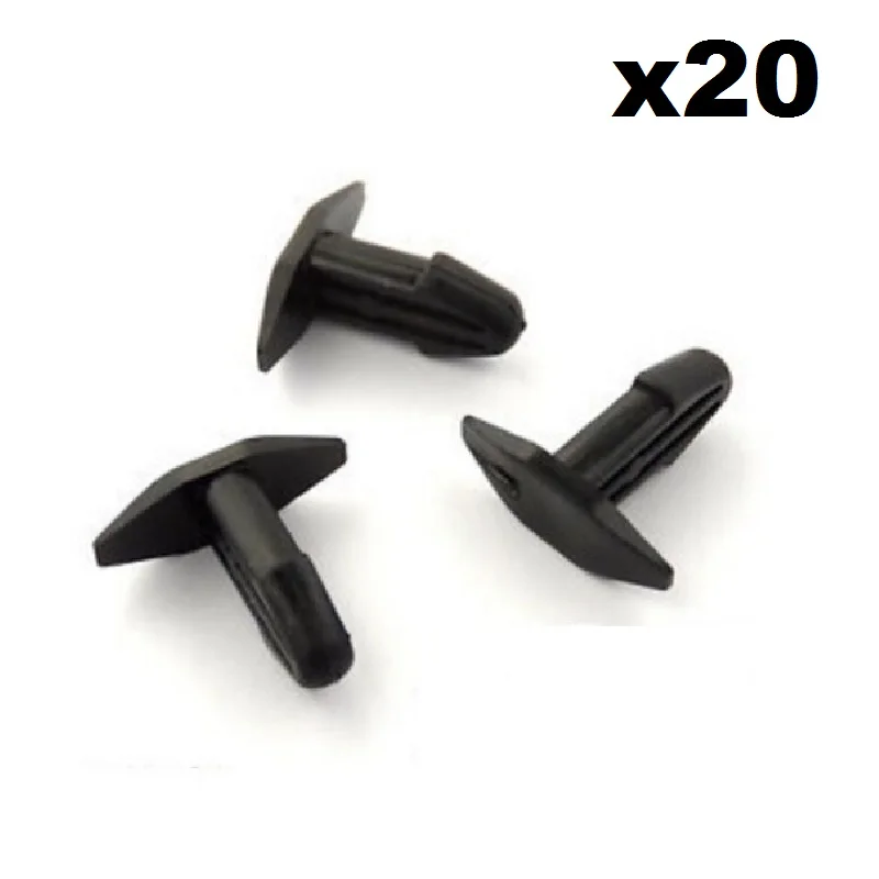 

20x For Honda Rubber Seal Weatherstrip Clips, Cowl Vent Bonnet Fan Intake Seal Clips