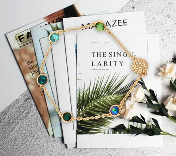 

High Quality Original REMIX Ladies Colorful Green Wild Bracelet Women's Jewelry 5403214 Elegant Girls Gift Free Shipping