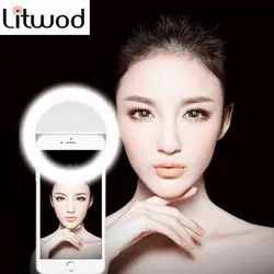 Z25 светодио дный светодиодный портативный свет чехол для телефона Свет красота селфи кольцо вспышка заполняющий свет для Iphone 5 6 6S Plus 7 7 Plus