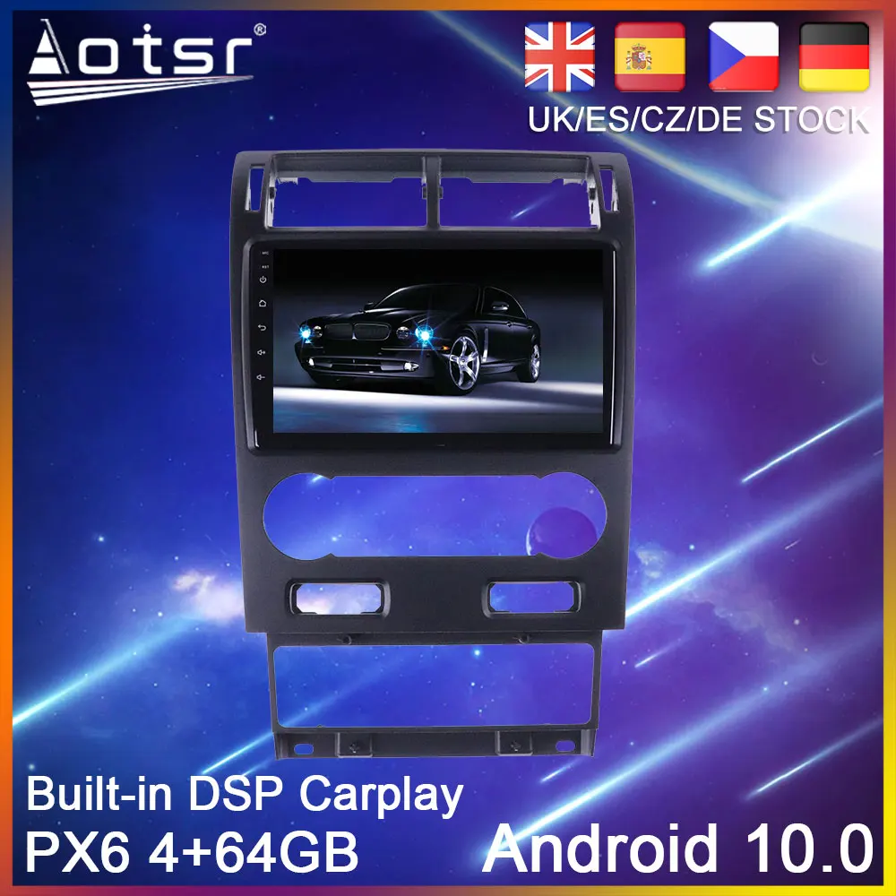 Автомобильный GPS-навигатор PX6 Android 10 0 для Ford Mondeo 3 2000-2007 автомобильный DVD-плеер