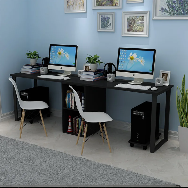 

Manufacturers Direct Selling Two-person Computer Desk Combination Students Minimalist Modern Writing Desk Household Library Stud