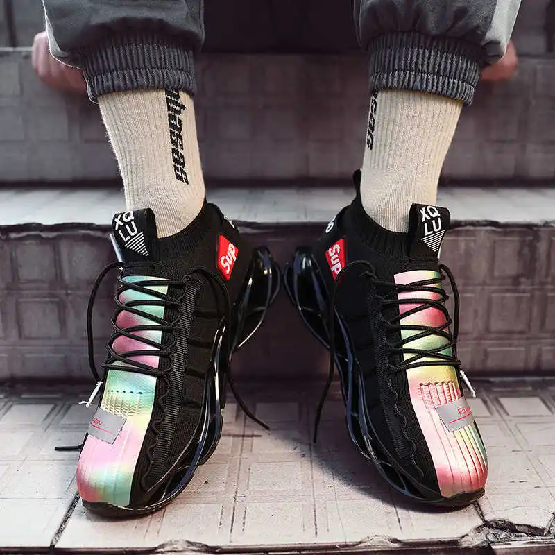 Сильный Sen Four Seasons Fei Лезвие движения Для досуга вспыхнет пламя Tide; Мужская обувь; сезон весна