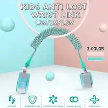 1,5/2/2,5 м ребенок малыш анти-потерянный вожжи-ходунки соединитель на запястье ремень для дождливой погоды, тяговый трос с Ночное видение светодиодный вспышка блестящие прогулочная обувь ручной работы