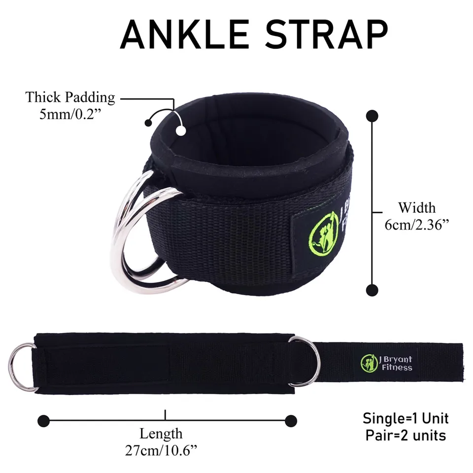 Cavigliera contraccolpo | Cinturino elastico alla caviglia per macchina a cavo – Bande per allenamento gambe esercizi D-per allenamenti in palestra glutei gambe forza Lear-au