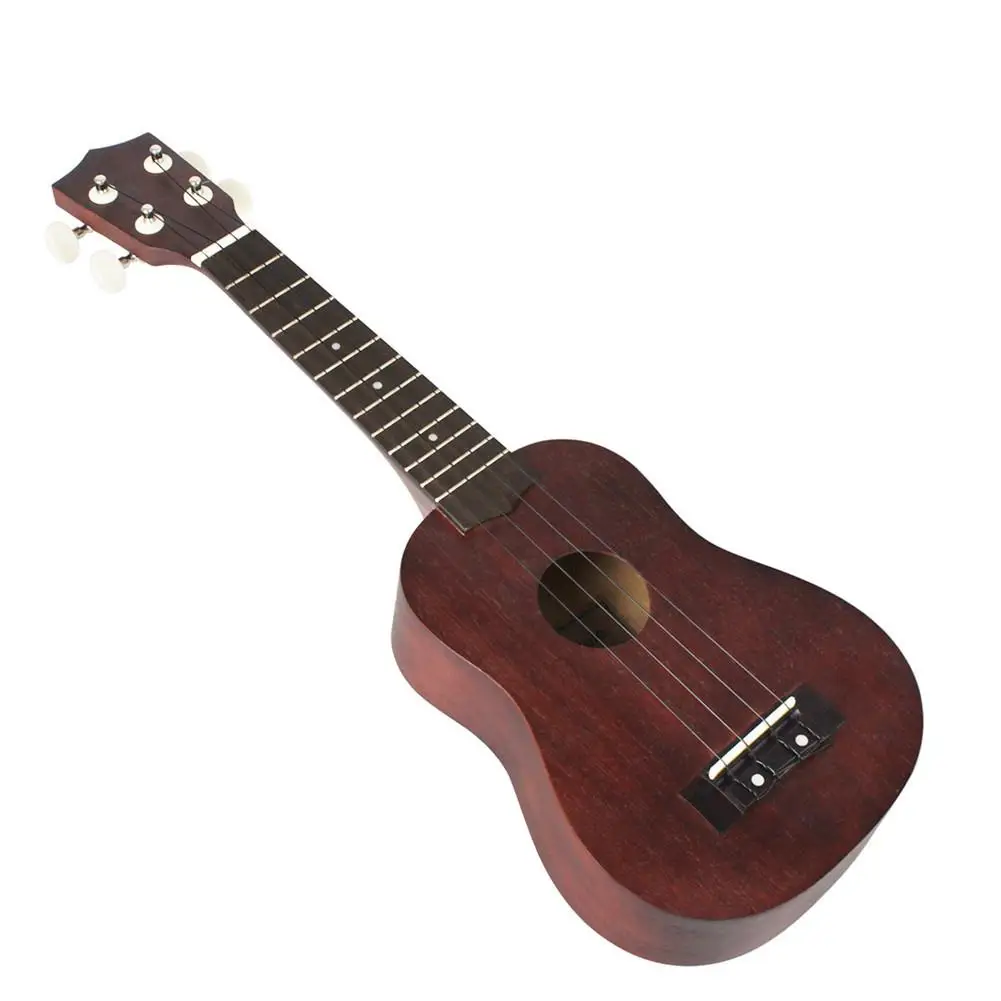 21 дюймов Sapele Ukulele маленькая гитара 15 Лада Ukelele комплект с ремешком Капо концертный музыкальный инструмент гитара ra электроакустика