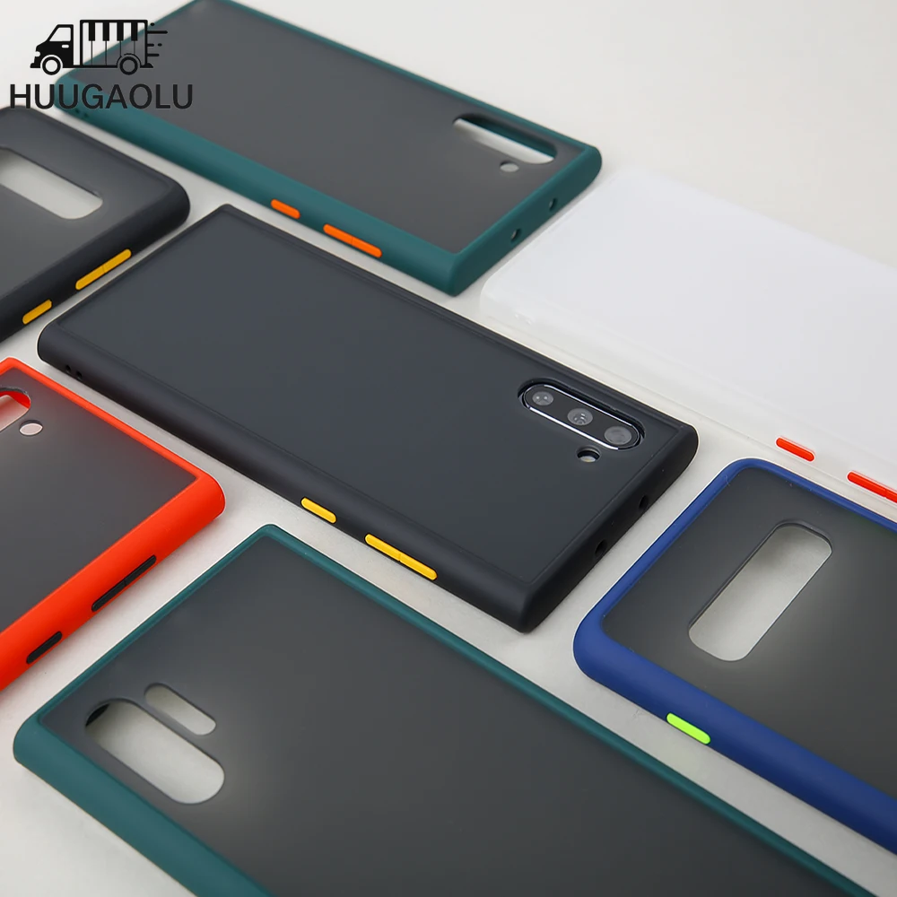 Жесткий ПК чехол для телефона Samsung Galaxy NOTE 20 Ultra 10 Lite 8 9 S10 S8 S9 S20 Plus S10E матовый Etui Coque