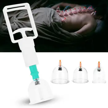

6pcs Cups Chinese Medical Cupping Set Device Vacuum Suction Cupping Kit Body Cupping Cans Health Care Pain Relief Cupping Sets