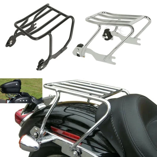 Мотоцикл соло Chrome Съемная Чемодан стойки для Harley Sportster XL883 XL1200 1994-2003