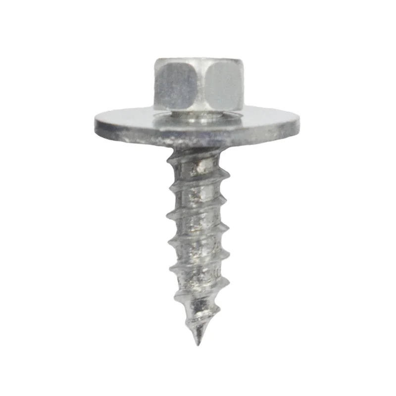 

100Pcs Self-tapping Screws 6.2mm Hole Screw Head Round Washer Fits Car Fender Bumper Rivet Metal
