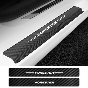 

4PCS Auto Door Sill Guard Protector Stickers for Subaru Forester Decal Paster Car Door Threshold Anti Scratch Cover Accessories